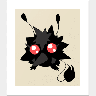 Fluffy Red-eyed Monster Posters and Art